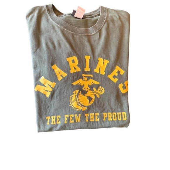 Marines The Few The Proud Green Logo T Shirt Size X Large - Picture 5 of 5